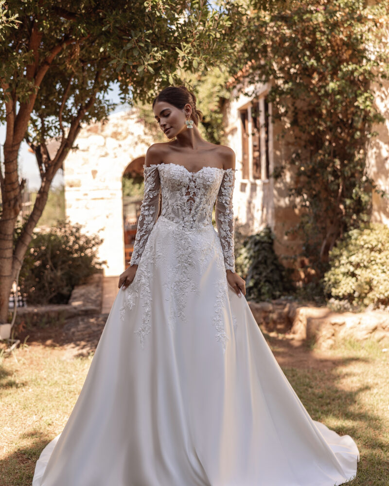 long sleeve lace wedding dress melbourne Long Sleeve Wedding Dresses